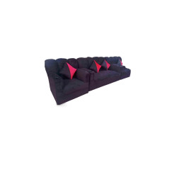 Sala Negra con Rojo